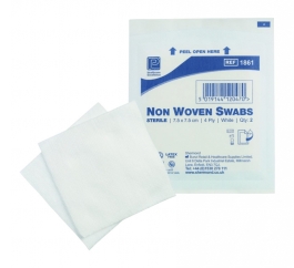 Non-Woven Sterile Gauze Swabs 7.5cm x 7.5cm | Algeos